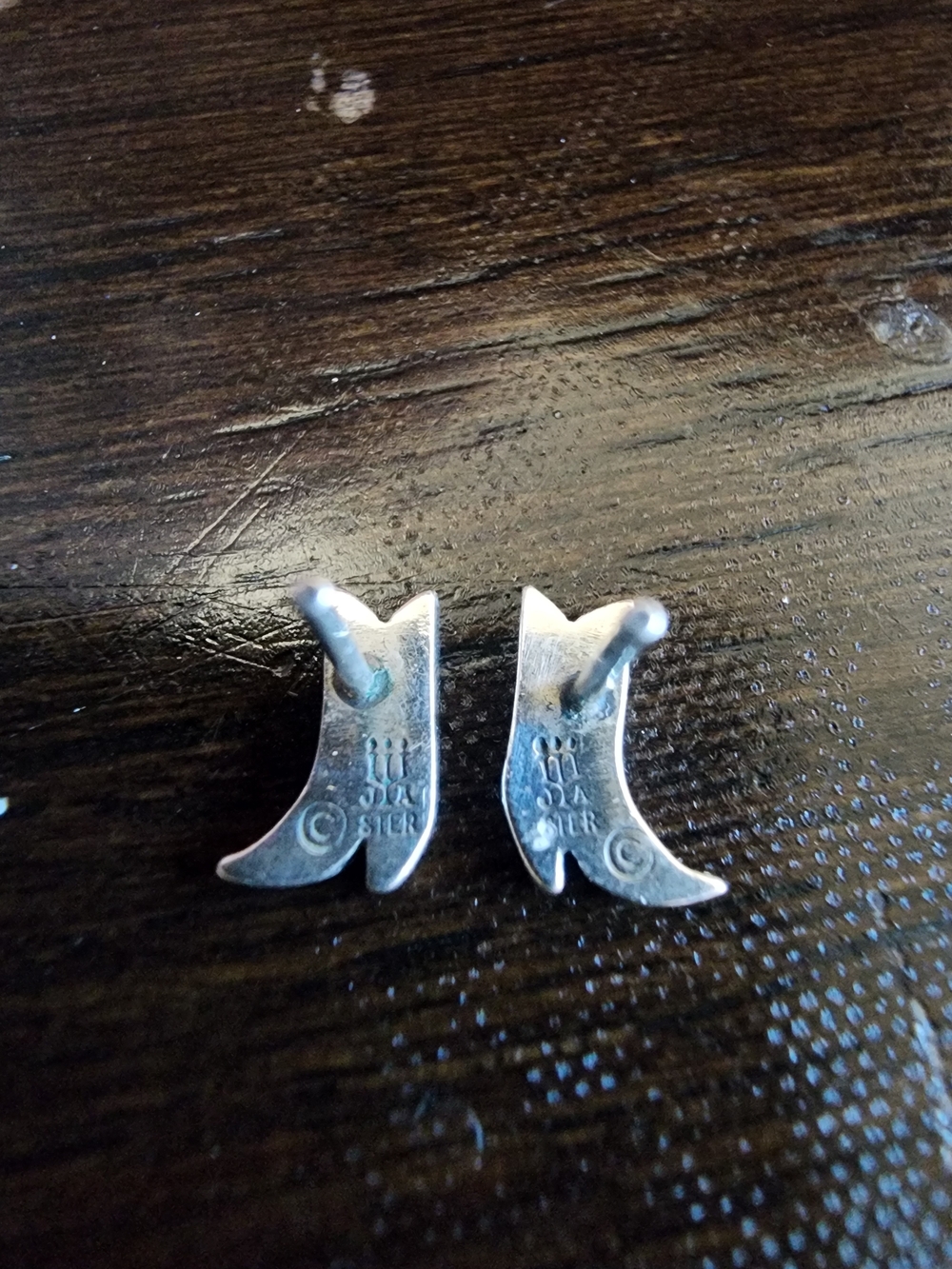 James Avery 925  Boot Star Stud Earrings - Picture 2 of 3